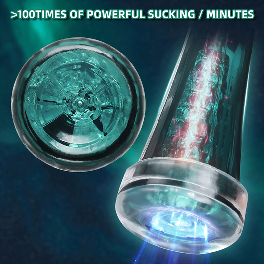 Vacuum Sucking Male Masturbator - Vibrating Penis Massage Silicone Pussy Sex Toy for Men