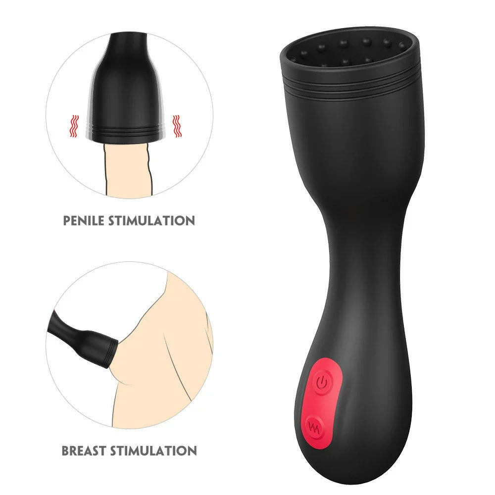 Rock Star – Textured Vibrating Penis Head Trainer