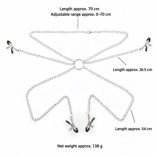 Nipple Clamps With Clit Clamp