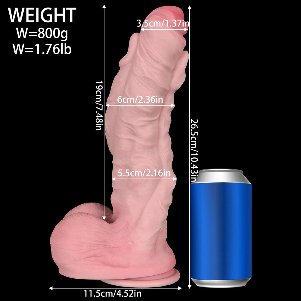 Xinghaoya Fantasy Dildo - Muscular Textured Realistic Silicone Dildo with Strong Suction Cup