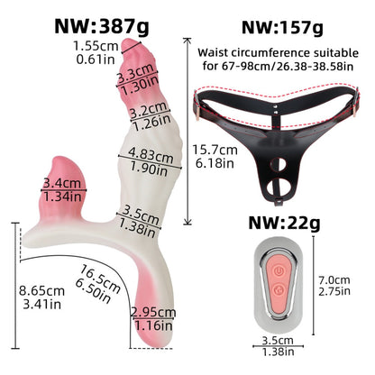 Tentacle Monster Dildo – Tri-Point G/A/C-Spot Stimulation, 3-Motor Vibration & Heating | Domlust