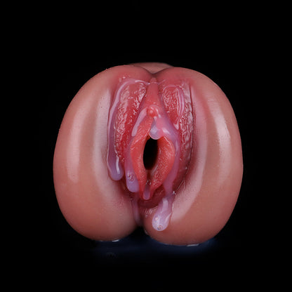 Lifelike Pussy Pocket Men Masturbation Cup - Life Size Silicone Vagina Male Sex Toys