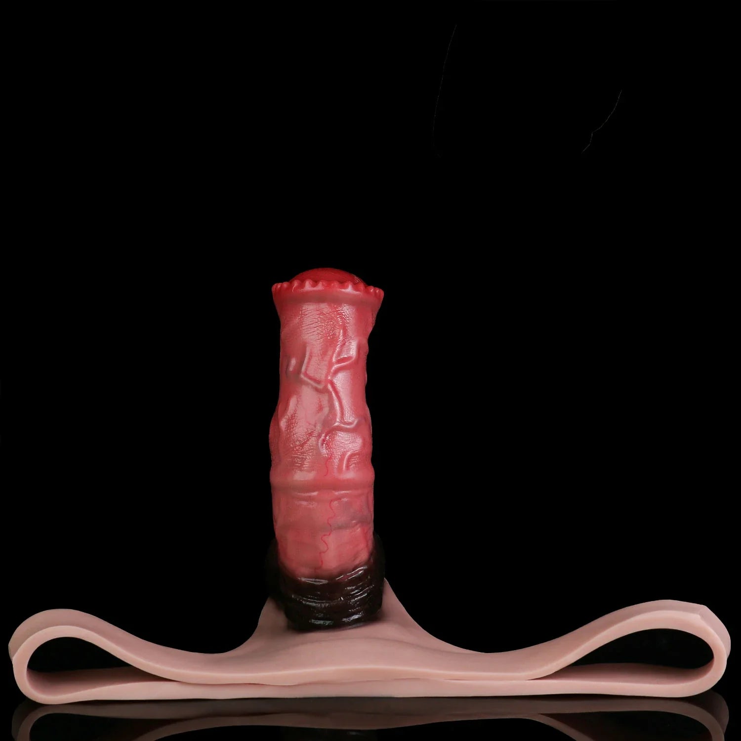 Vibrating Real Touch Wearable Silicone Harness Briefs