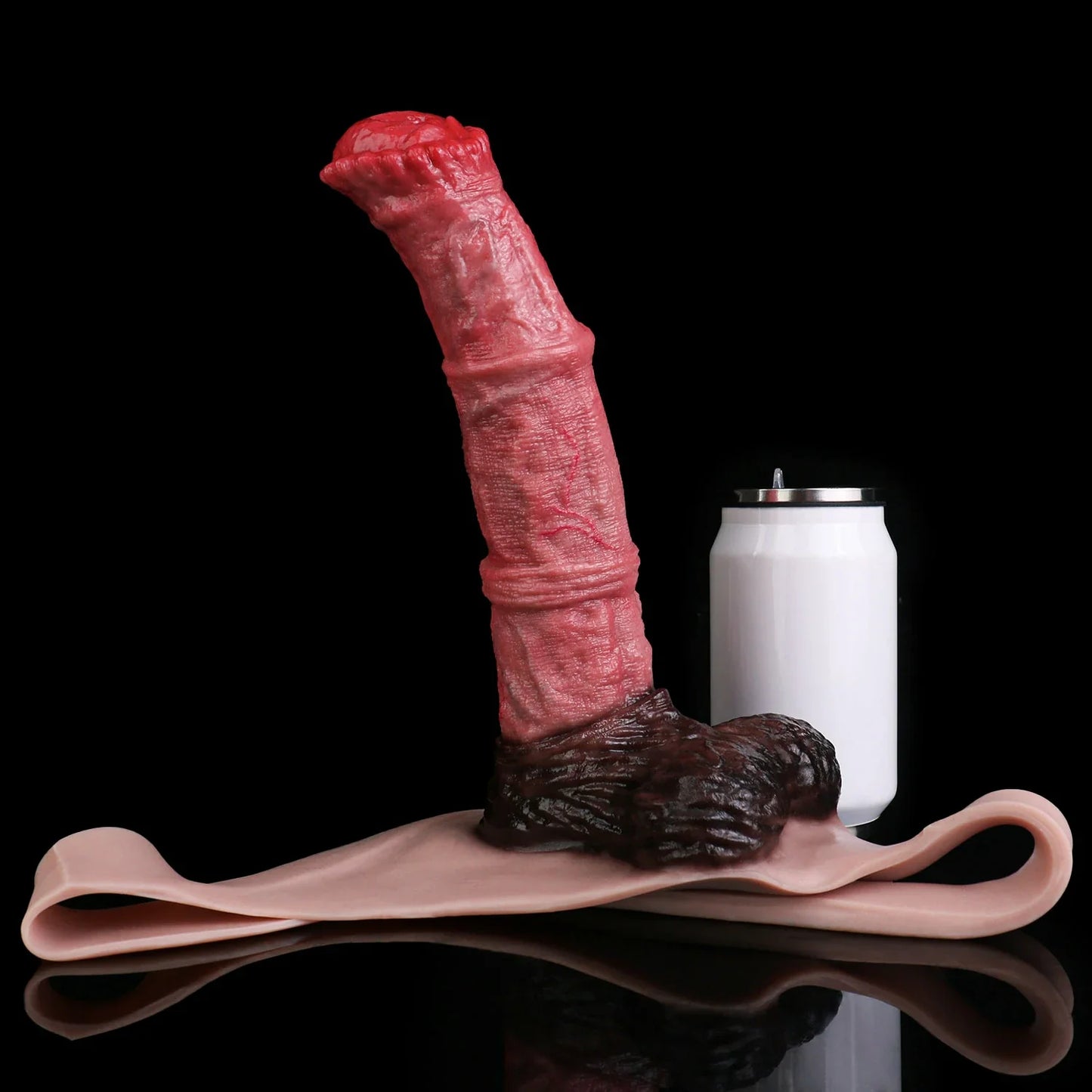 Vibrating Real Touch Wearable Silicone Harness Briefs
