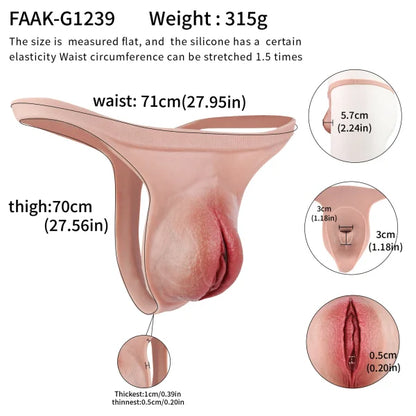 Realistic Fat Vulva Wearable Pussy