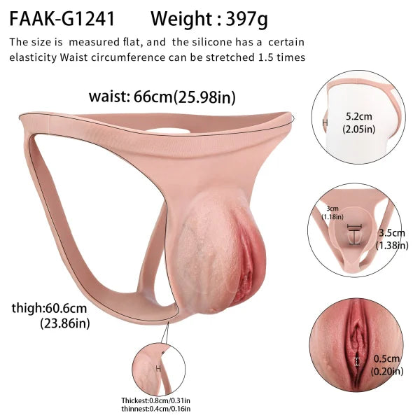 Realistic Fat Vulva Wearable Pussy