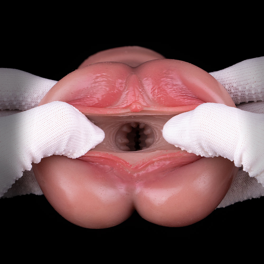 Lifelike Pussy Pocket Men Masturbation Cup - Life Size Silicone Vagina Male Sex Toys