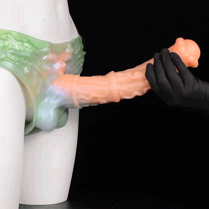 Wearable Silicone Cock Sleeve Pants – Horse-Inspired Extender Underwear for Enhanced Size & Secure Fit