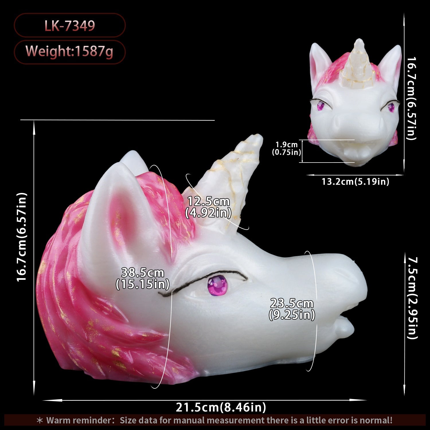 Pink Star Unicorn Fantasy Monster Girl Stroker