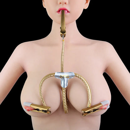 QKKQ E-Stim Controller Nipple & Tongue Clamps Kit