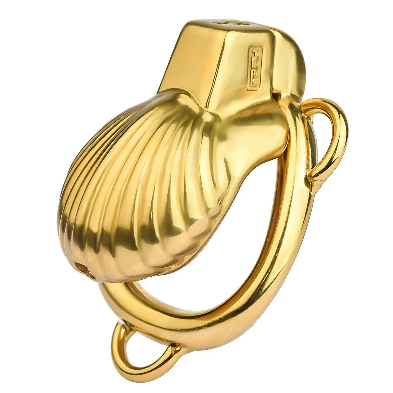 FRRK Metal Seashell Shape Chastity Lock (Optional Ring Sizes)