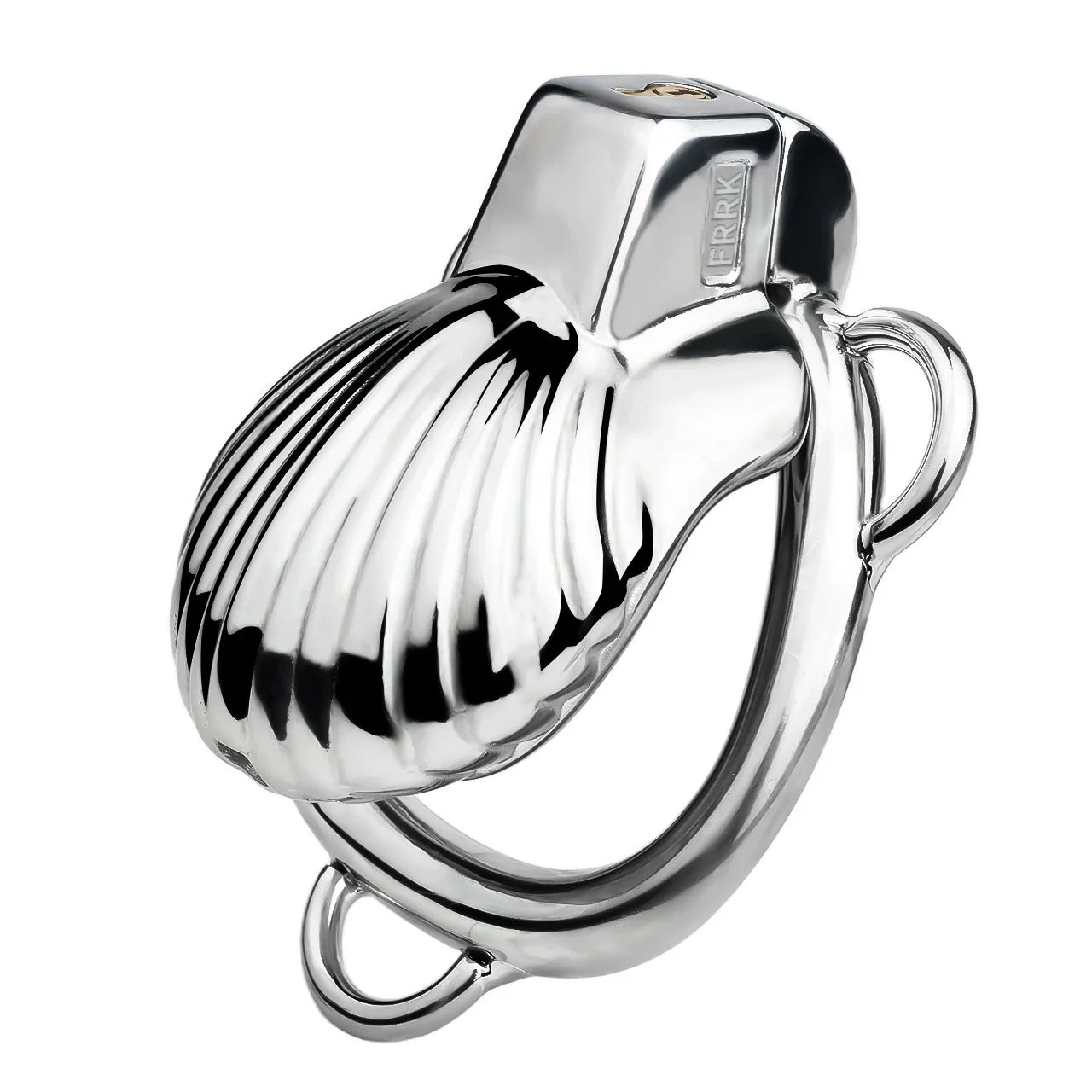 FRRK Metal Seashell Shape Chastity Lock (Optional Ring Sizes)