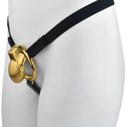 FRRK Metal Seashell Shape Chastity Lock (Optional Ring Sizes)