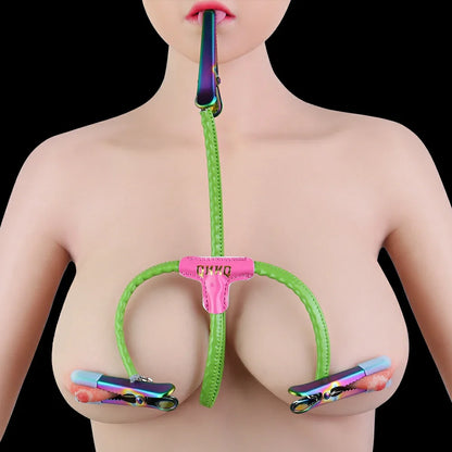 QKKQ E-Stim Controller Nipple & Tongue Clamps Kit