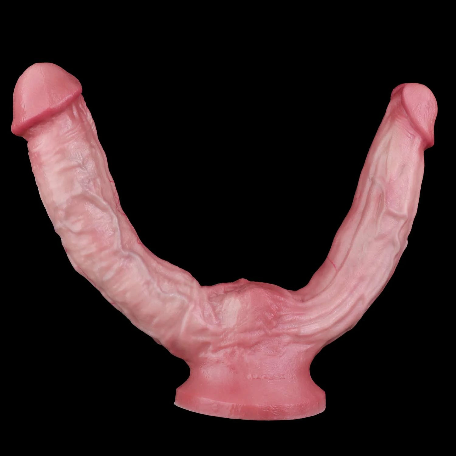 Realistic Double-Ended Dildo With Suction Cup And Veining