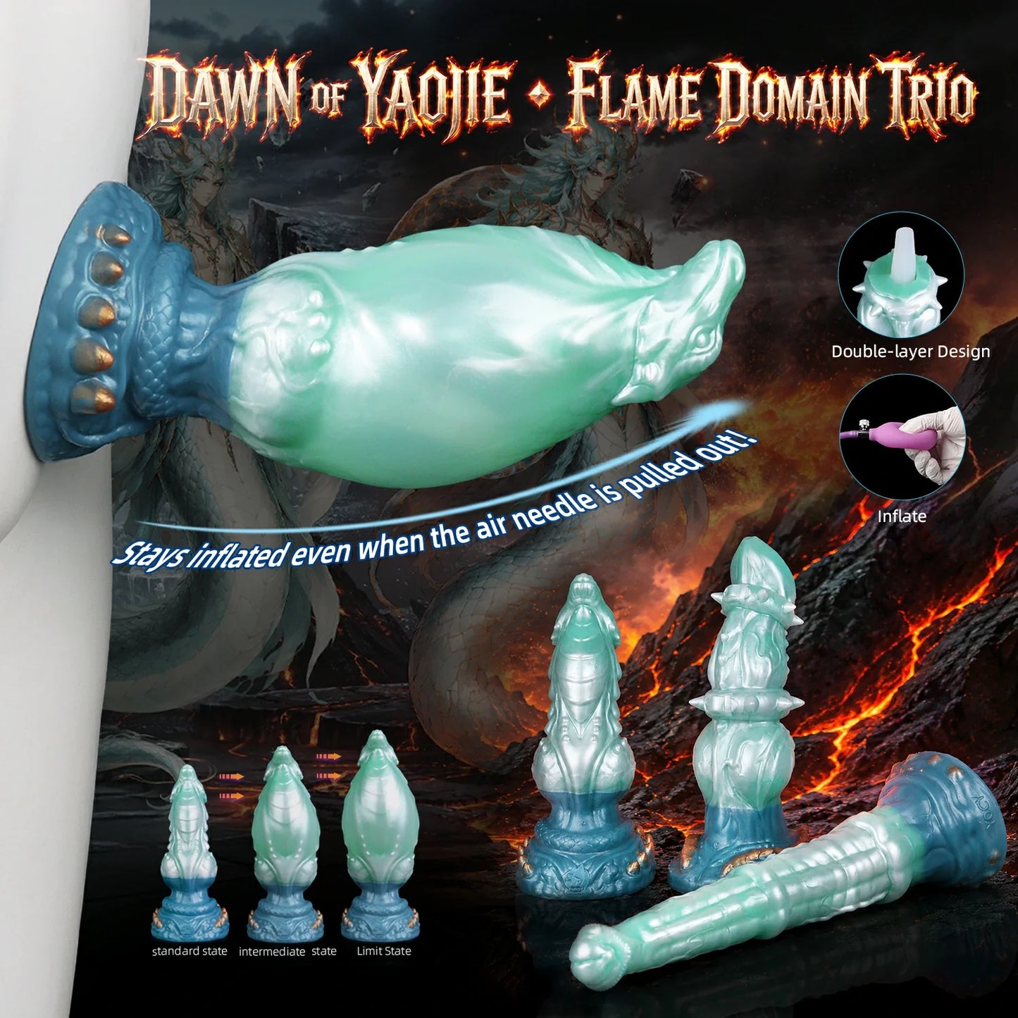 Dragon Maiden Inflatable Fantasy Dildo