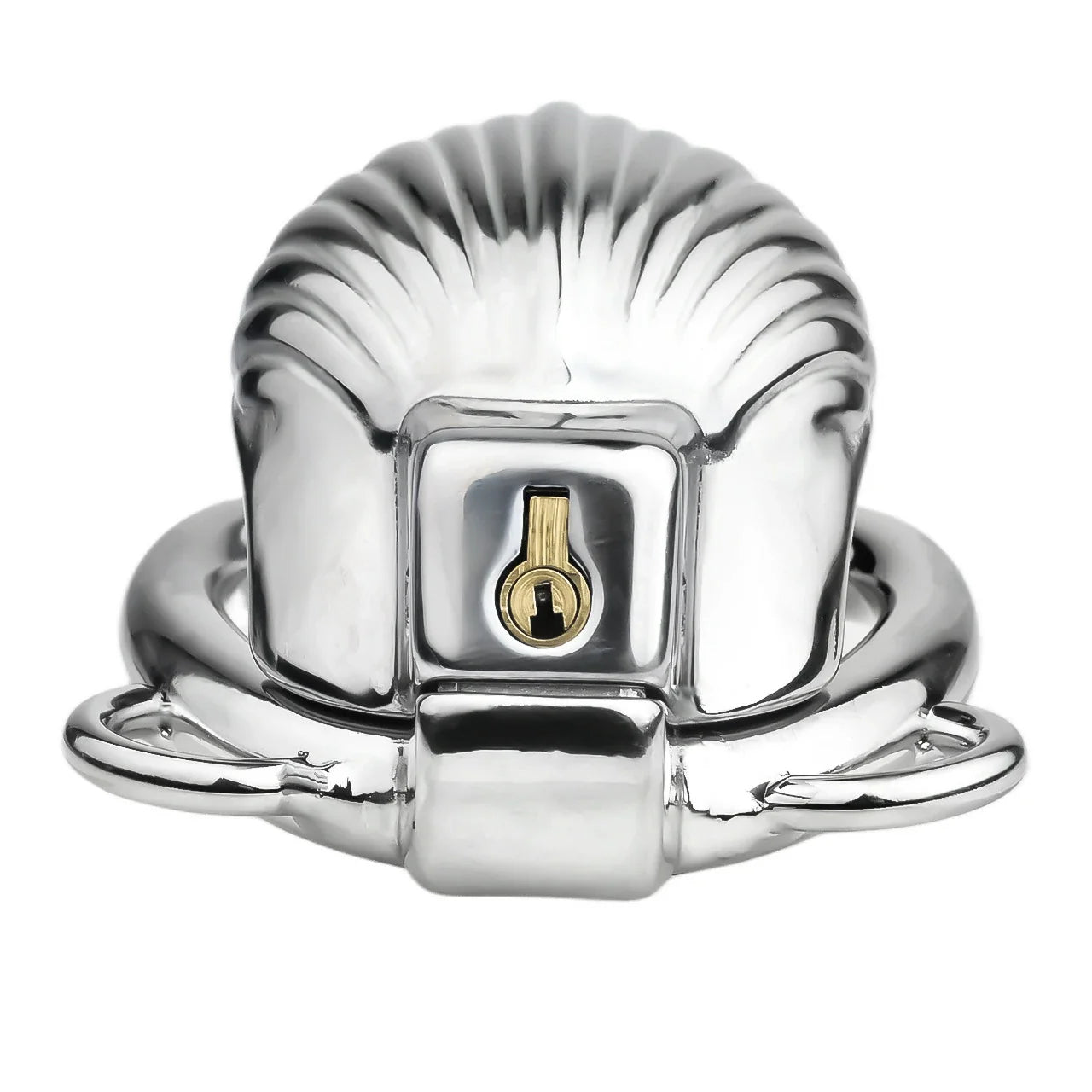 FRRK Metal Seashell Shape Chastity Lock (Optional Ring Sizes)