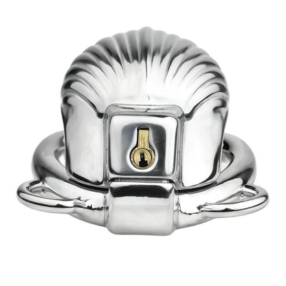 FRRK Metal Seashell Shape Chastity Lock (Optional Ring Sizes)