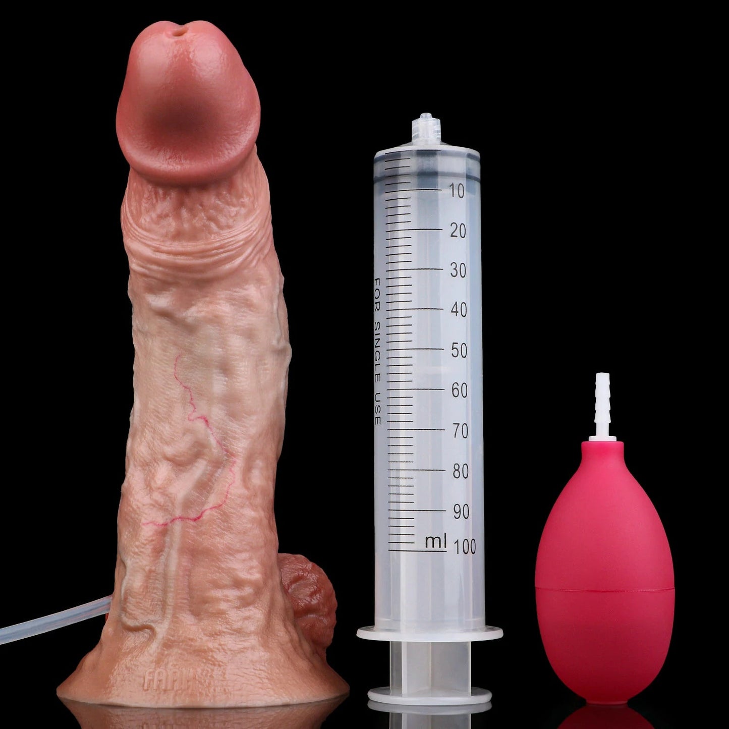 Squirting Realistic Dildo with Ejaculation System & Suction Base