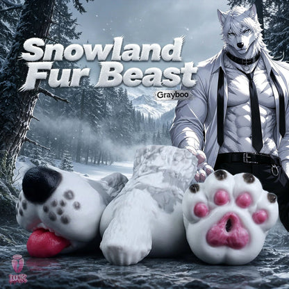 Snowland Fur Beast Grayboo : Beastkin Fantasy Masturbator Series