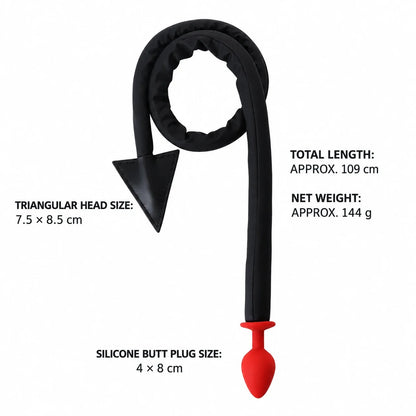 Demon Tail Butt Plug – BDSM Whip & Plug 2-in-1