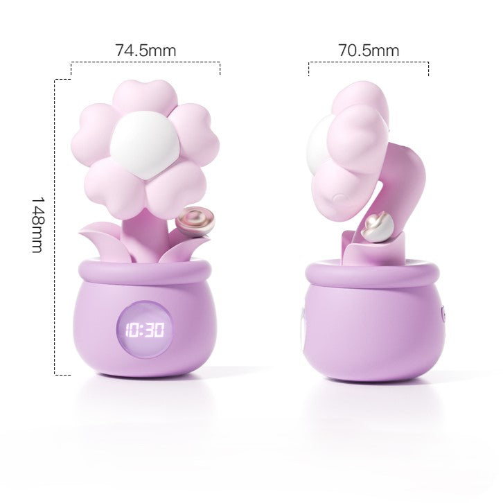 ZEMALIA Flower Clock 2-in-1 Sucking & Thrusting Vibrator Set