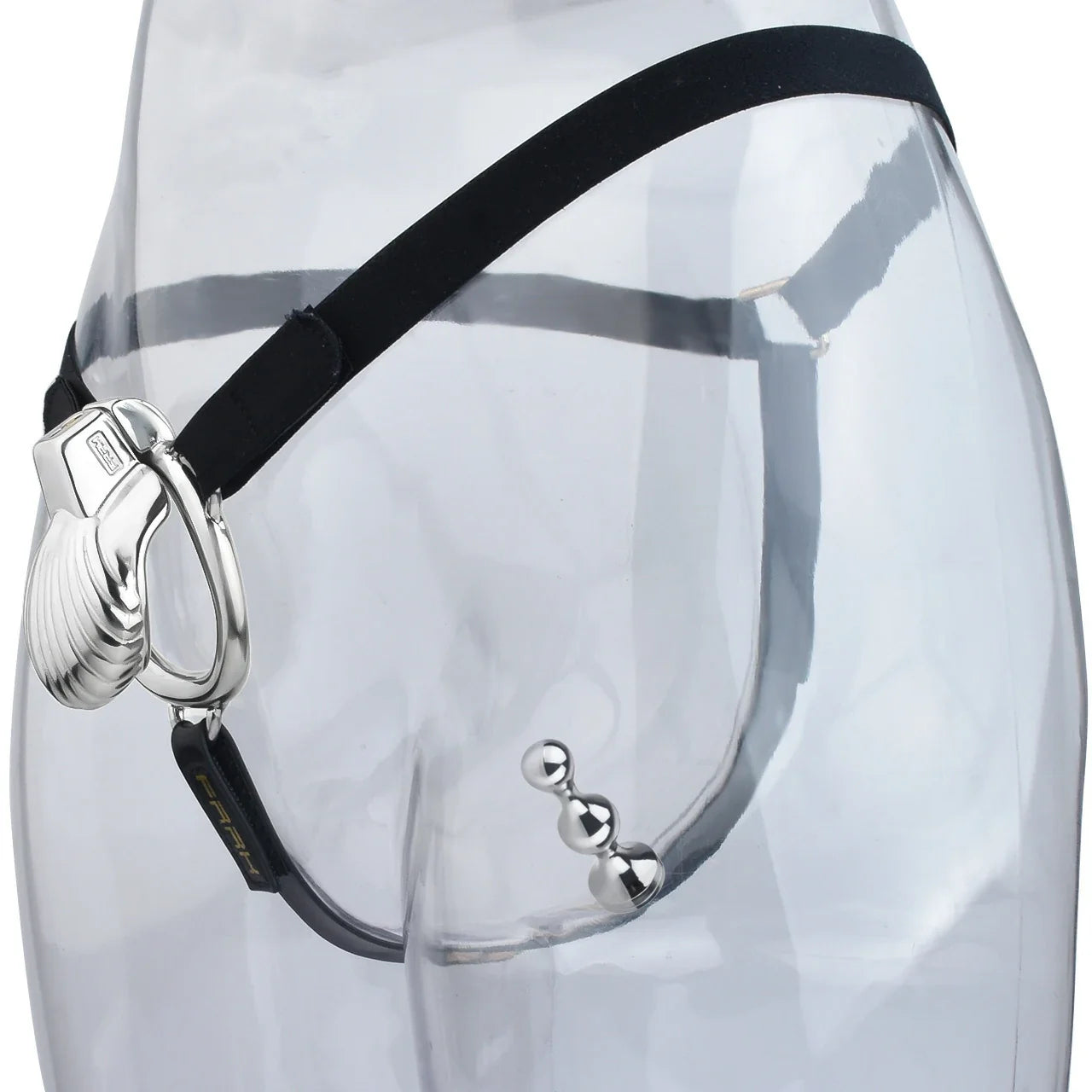 FRRK Metal Seashell Shape Chastity Lock (Optional Ring Sizes)