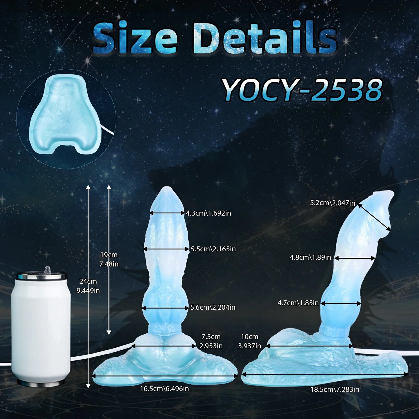 Astral Wolf Hydro-Squirting Fantasy Dildo
