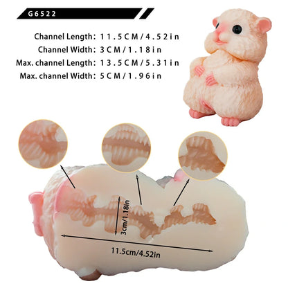 Chubby Hamster Pocket Pussy – Liquid Silicone Fantasy Animal Stroker