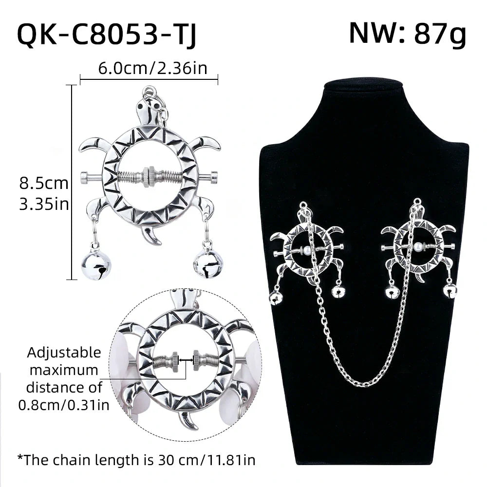 GlimmerDesire™ Luxury Non-Piercing Crystal Nipple Chain with Tassel • 2 Chic Styles