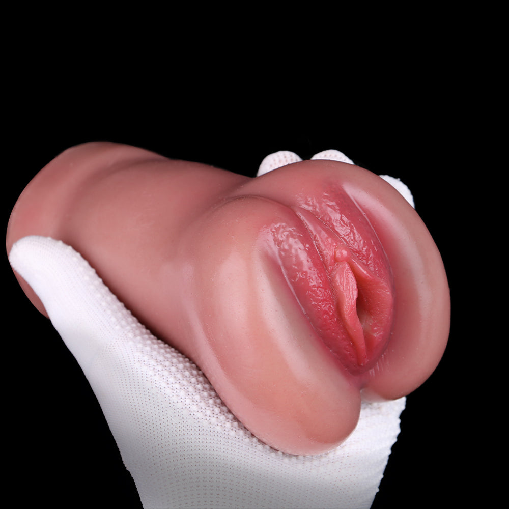 Lifelike Pussy Pocket Men Masturbation Cup - Life Size Silicone Vagina Male Sex Toys