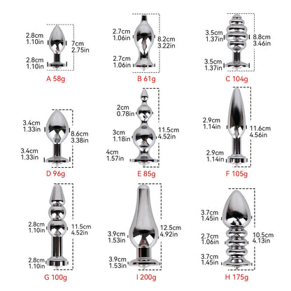 Adjustable Electric Shock Anal Plug Chastity Belt