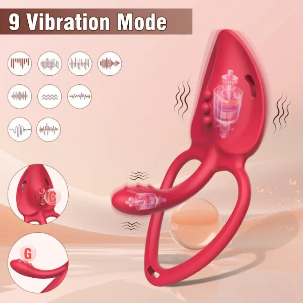 Anesidora Rose APP Controlled Couples Vibrator