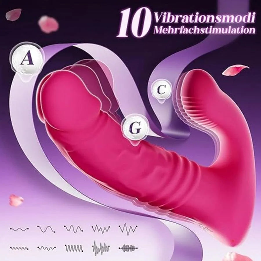 App Controlled Thrusting Panty Vibrator With Bluetooth