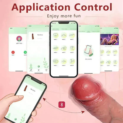 App-Controlled Vibrating Penis Sleeve
