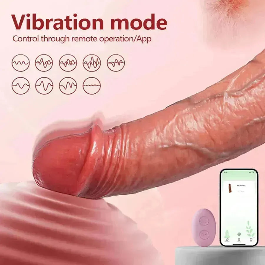 App-Controlled Vibrating Penis Sleeve