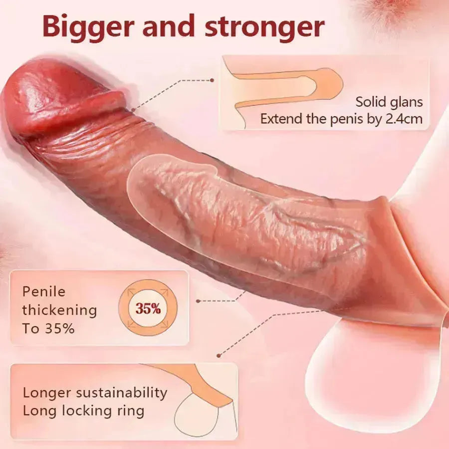 App-Controlled Vibrating Penis Sleeve