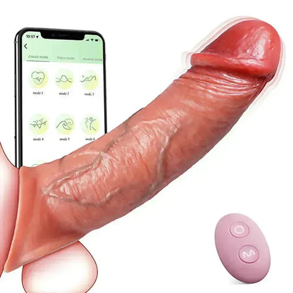 App-Controlled Vibrating Penis Sleeve