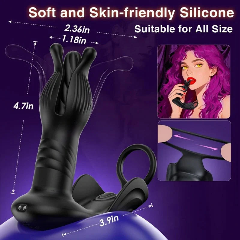 Aura Bloom Pro: Advanced Multi-Action Remote Prostate Stimulator