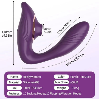 Becky Women Sucking Flapping Vibrator
