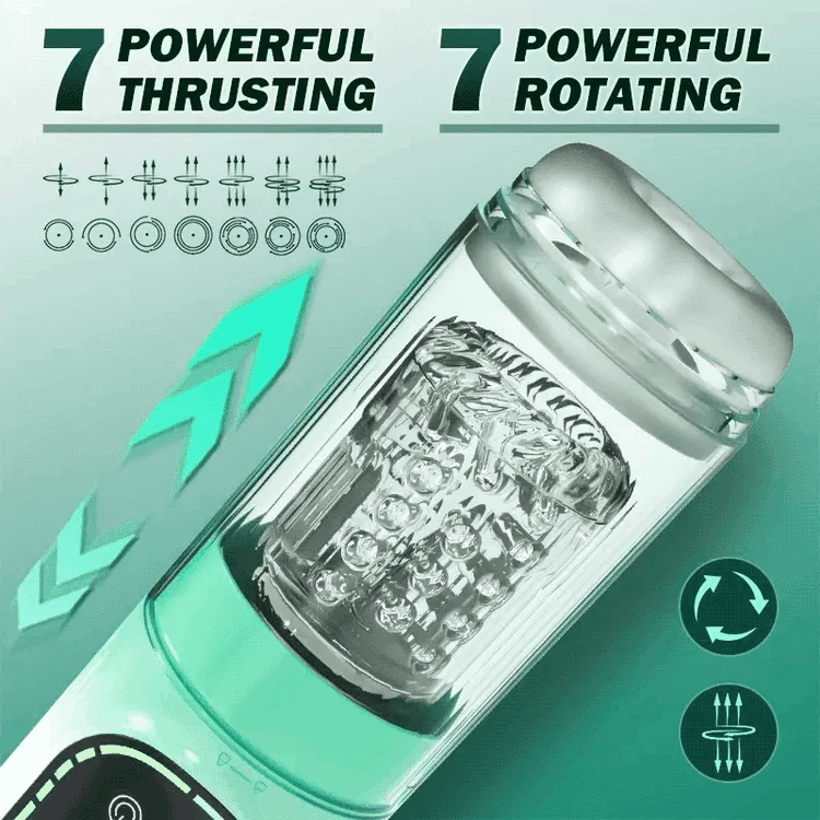XR4 Waterproof Blowjob Machine Sucking Rotating Thrusting Vibrating