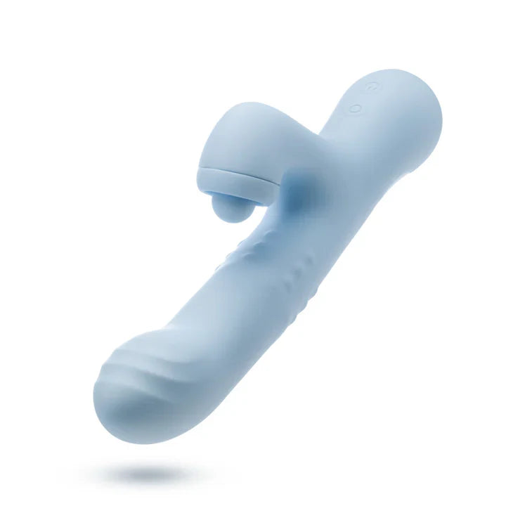 Blue G-Spot Clitoral Dual Stimulation Rabbit Vibrator 9.25 Inches