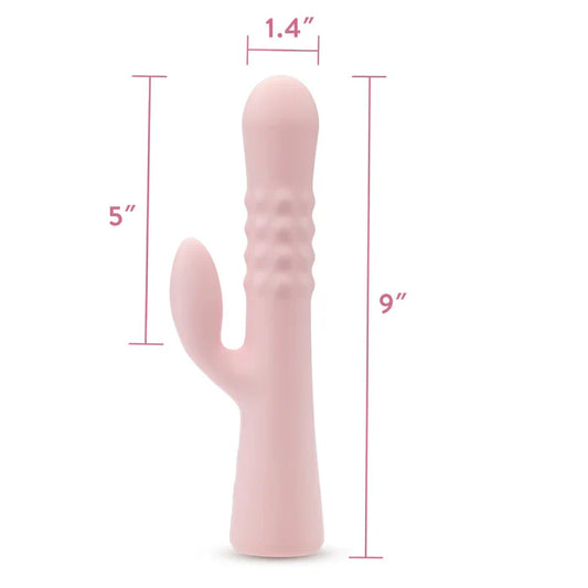 G-Spot Clitoral Dual Stimulation Pink Rabbit Vibrator 9.25 Inches