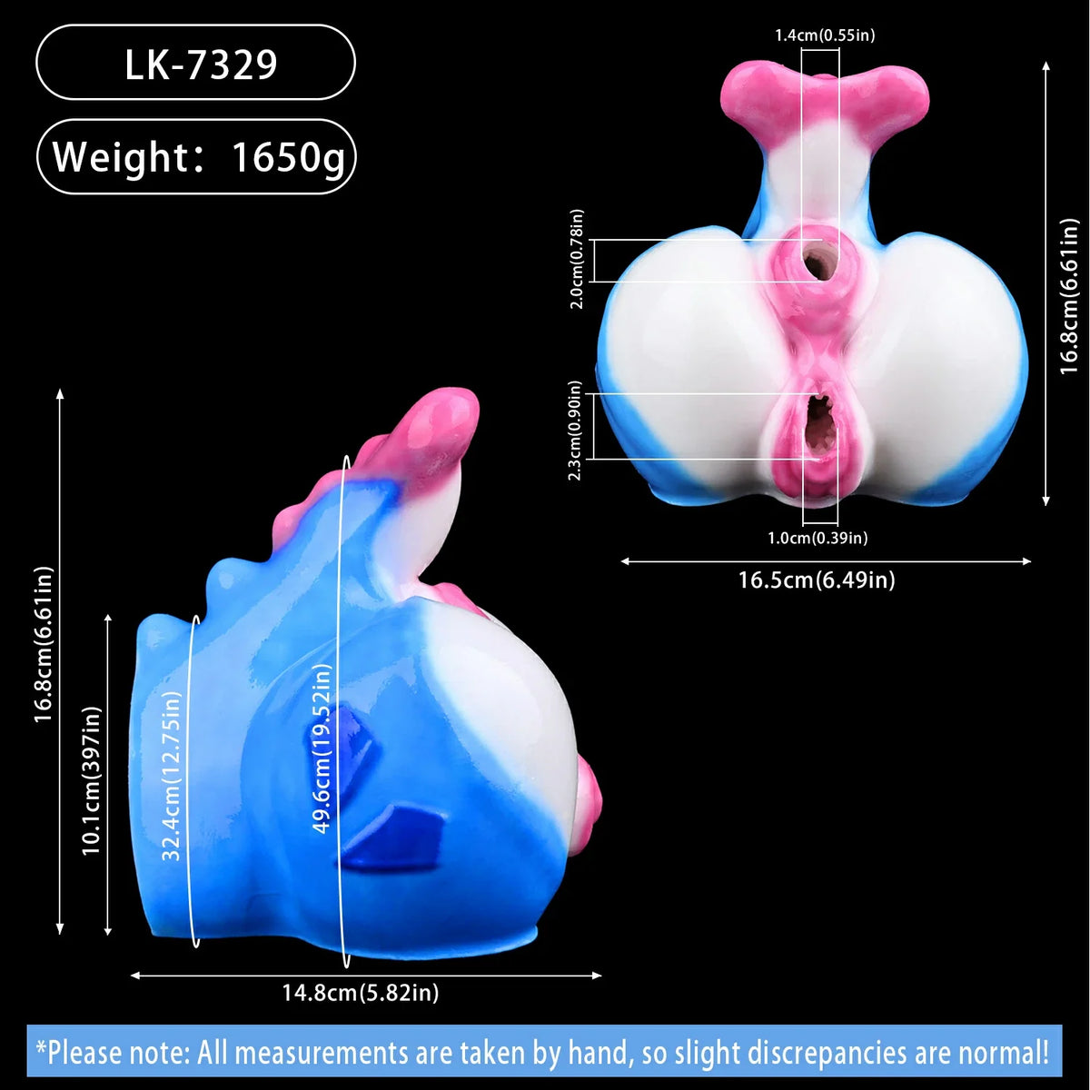 Bubble – Dual Channel Whale Butt Masturbator