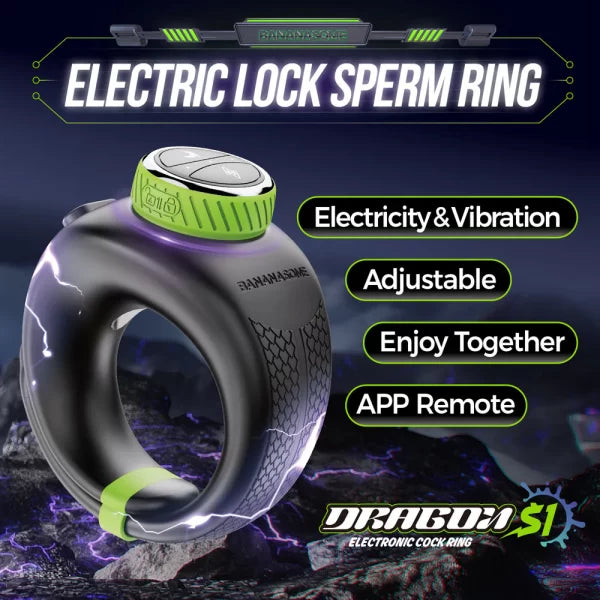 Dragon S1 Smart Control Vibrating Cock Ring with Shock