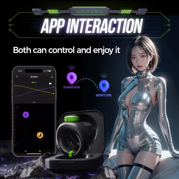 Dragon S1 Smart Control Vibrating Cock Ring with Shock