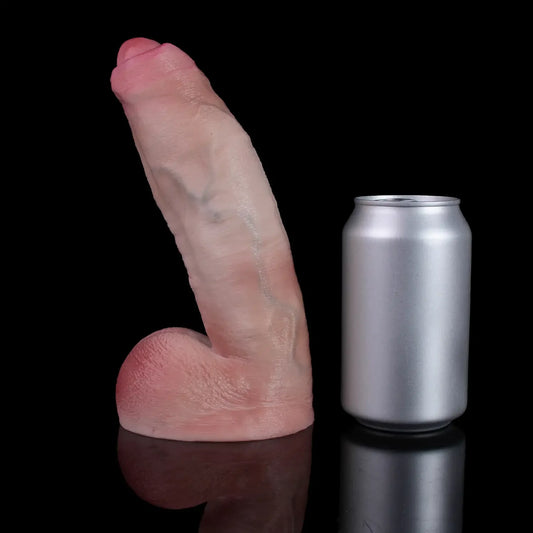 Dual-Density Realistic Dildo with Testicles