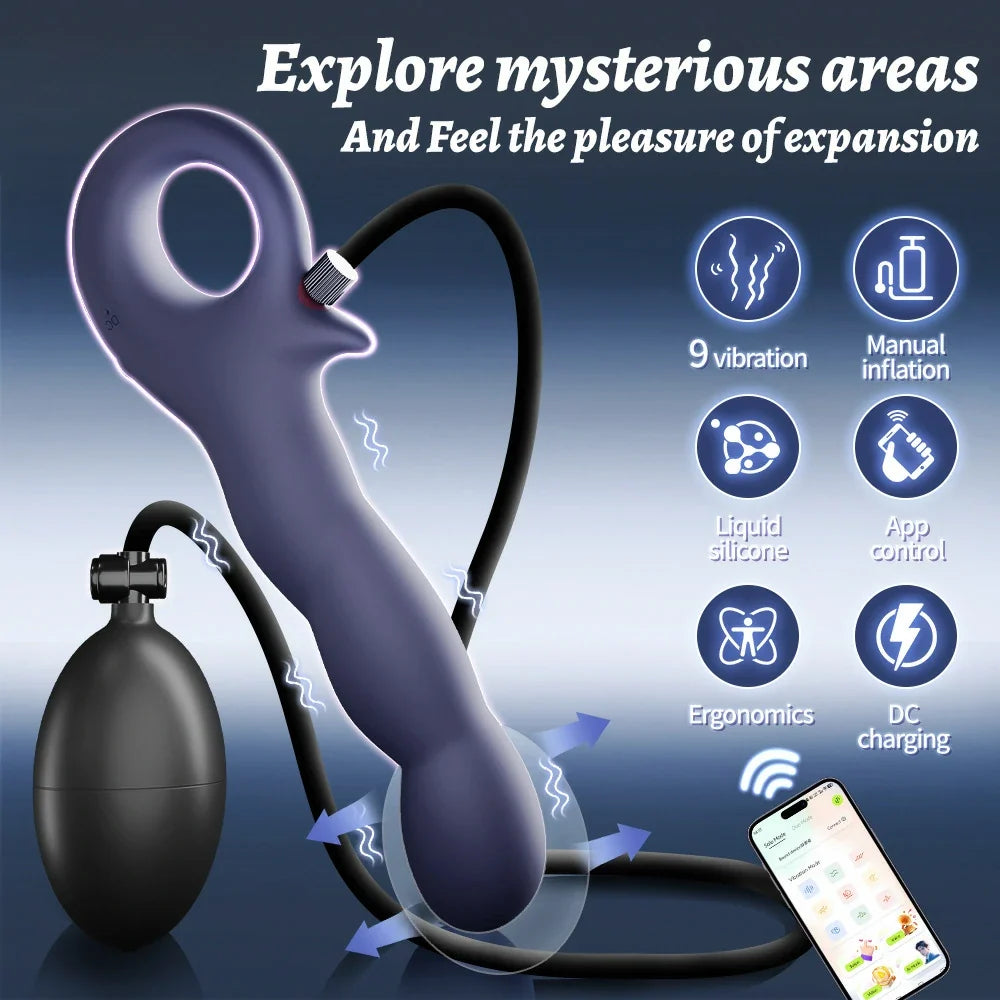 Explorer – App Controlled Vibrator with Manual Inflation