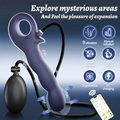 Explorer – App Controlled Vibrator with Manual Inflation