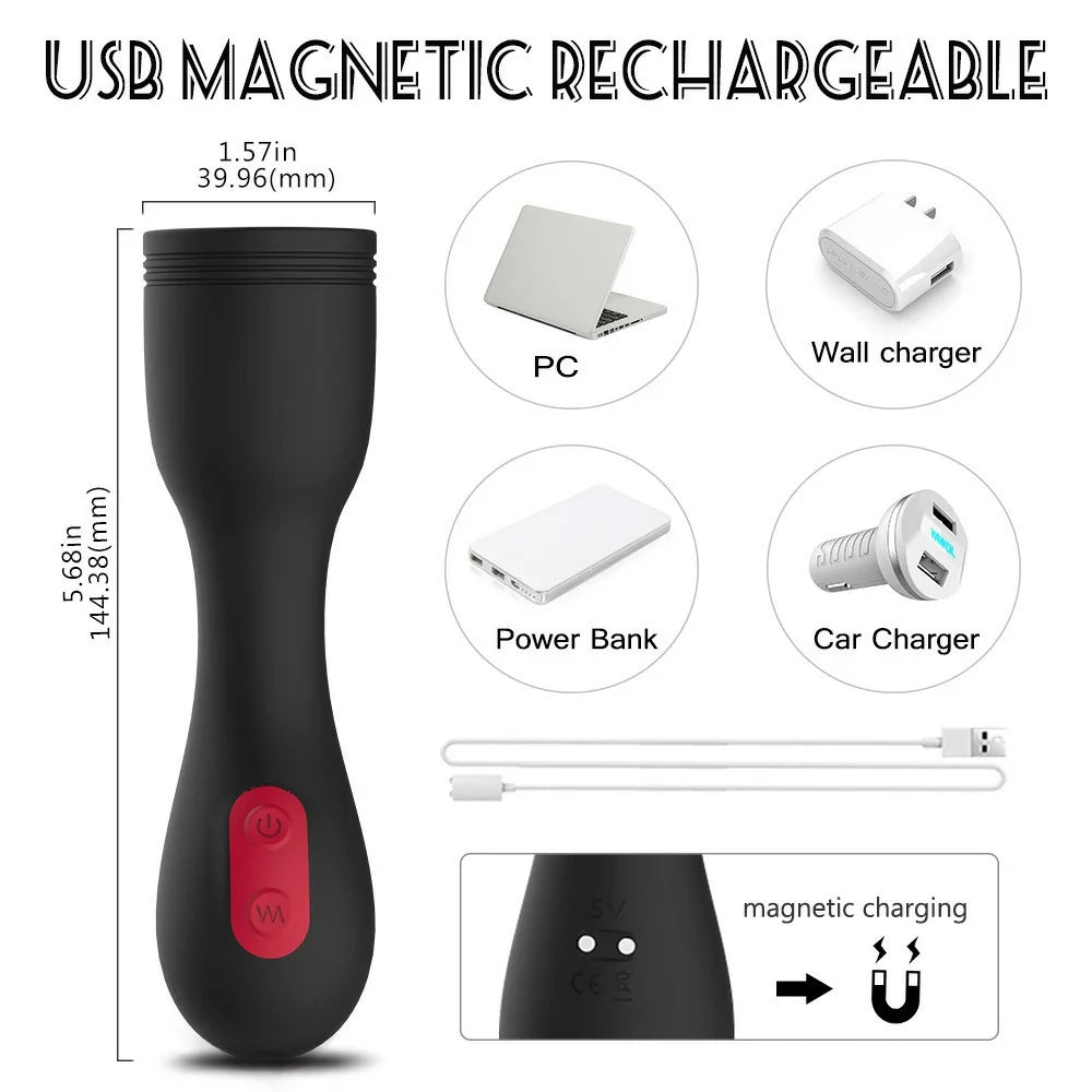 Rock Star – Textured Vibrating Penis Head Trainer
